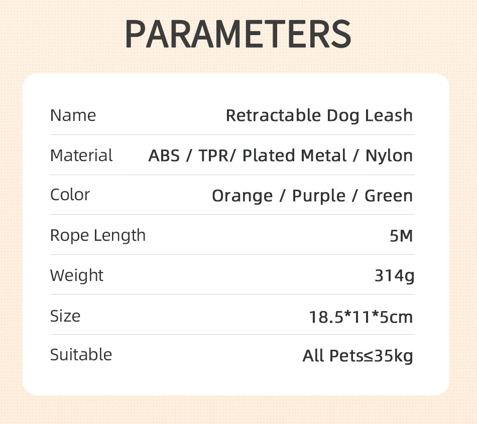 Give your pet walks a modern upgrade with this Double - Sided RGB Light Ring Leash! This stylish retractable leash features five - color LED lights for added visibility and safety during night walks. Enjoy both fun and peace of mind - Luxempirez