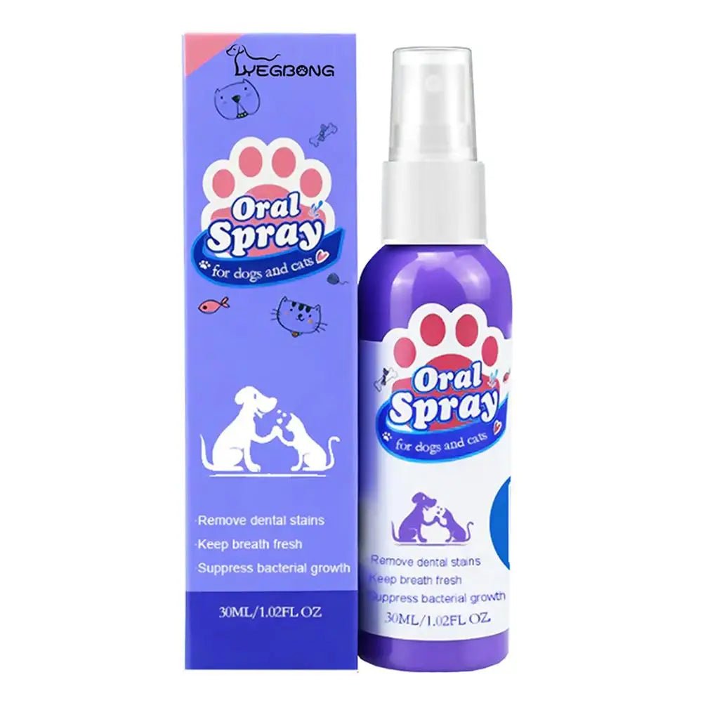 60ml Pet Oral Care Spray is a fast and easy way to freshen your dog’s breath while helping to clean teeth and reduce plaque buildup. - Luxempirez