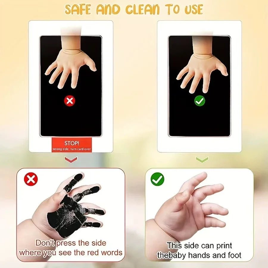 Baby Handprint & Paw Print Inkless Pad – Safe No‑Touch Keepsake for Newborns, Cats & Dogs - Luxempirez