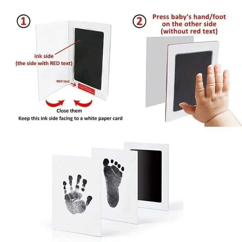 Baby Handprint & Paw Print Inkless Pad – Safe No‑Touch Keepsake for Newborns, Cats & Dogs - Luxempirez