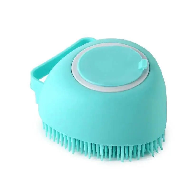Bathroom Puppy Big Dog Cat Bath Massage Gloves Brush is a soft silicone grooming tool that makes bath time easier, safer and more relaxing for both dogs and cats. - Luxempirez