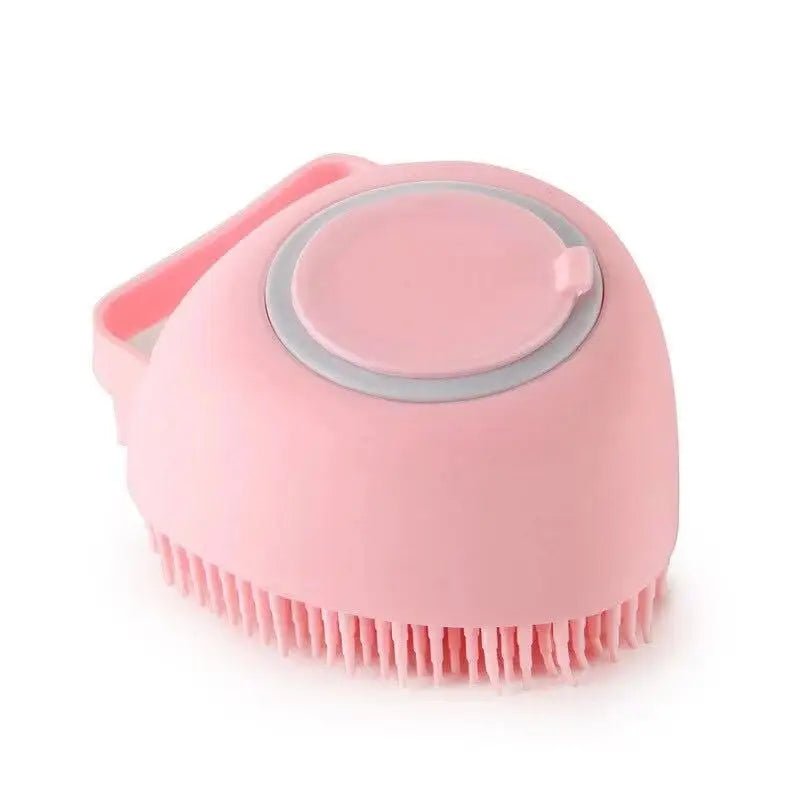 Bathroom Puppy Big Dog Cat Bath Massage Gloves Brush is a soft silicone grooming tool that makes bath time easier, safer and more relaxing for both dogs and cats. - Luxempirez