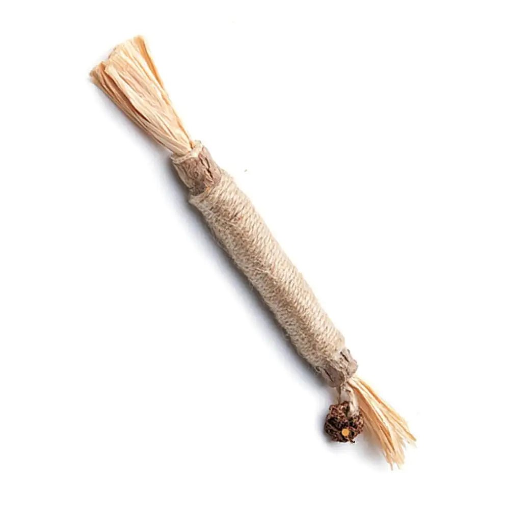 Cat chew stick with natural catnip perfect for play and dental care. This tasty chew helps clean teeth and freshen breath while your cat bites and chews. Made with safe, natural ingredients and premium catnip to keep your cat relaxed and entertained. - Luxempirez