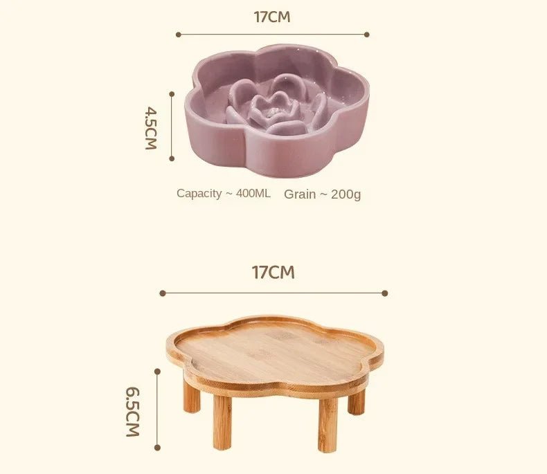 Colorful flower - shaped slow feeder bowls that turn every meal into a fun, healthy eating ritual for dogs and cats. - Luxempirez