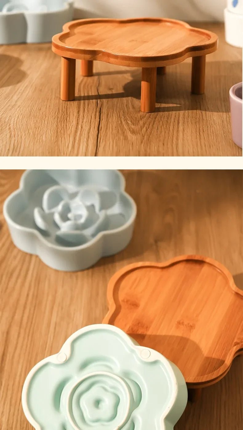 Colorful flower - shaped slow feeder bowls that turn every meal into a fun, healthy eating ritual for dogs and cats. - Luxempirez