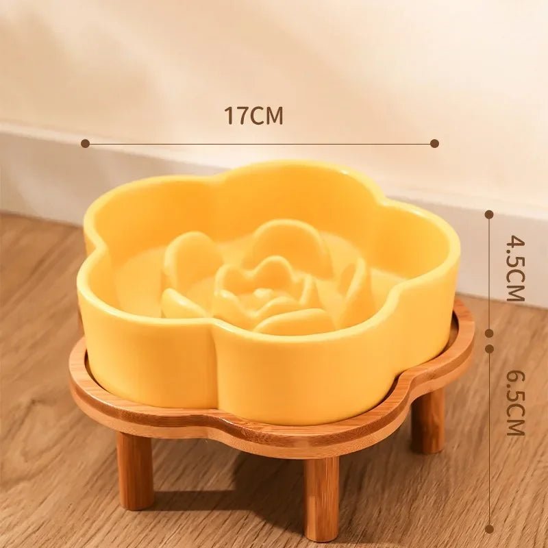 Colorful flower - shaped slow feeder bowls that turn every meal into a fun, healthy eating ritual for dogs and cats. - Luxempirez