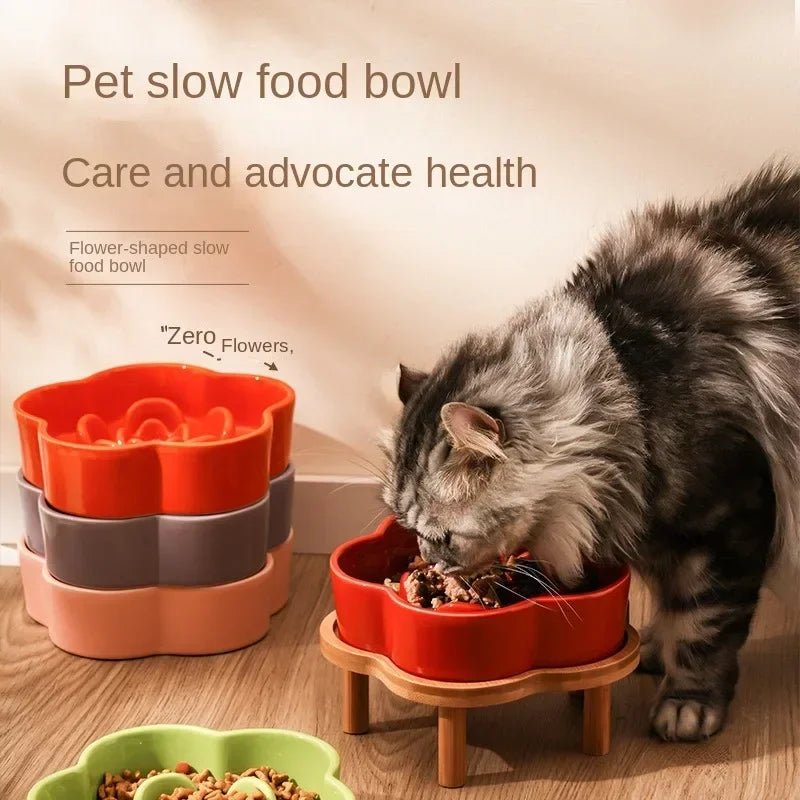 Colorful flower - shaped slow feeder bowls that turn every meal into a fun, healthy eating ritual for dogs and cats. - Luxempirez