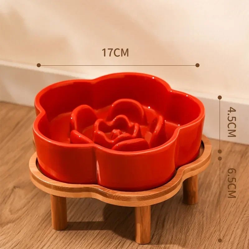 Colorful flower - shaped slow feeder bowls that turn every meal into a fun, healthy eating ritual for dogs and cats. - Luxempirez