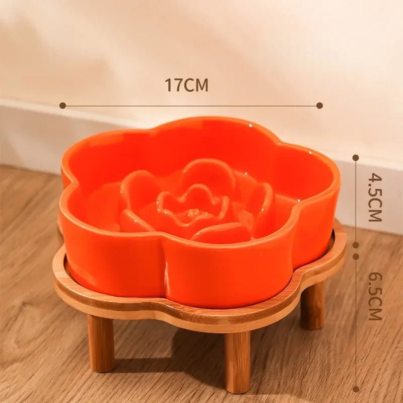 Colorful flower - shaped slow feeder bowls that turn every meal into a fun, healthy eating ritual for dogs and cats. - Luxempirez