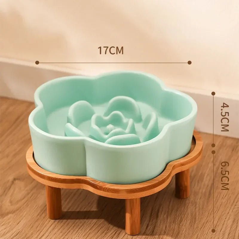 Colorful flower - shaped slow feeder bowls that turn every meal into a fun, healthy eating ritual for dogs and cats. - Luxempirez