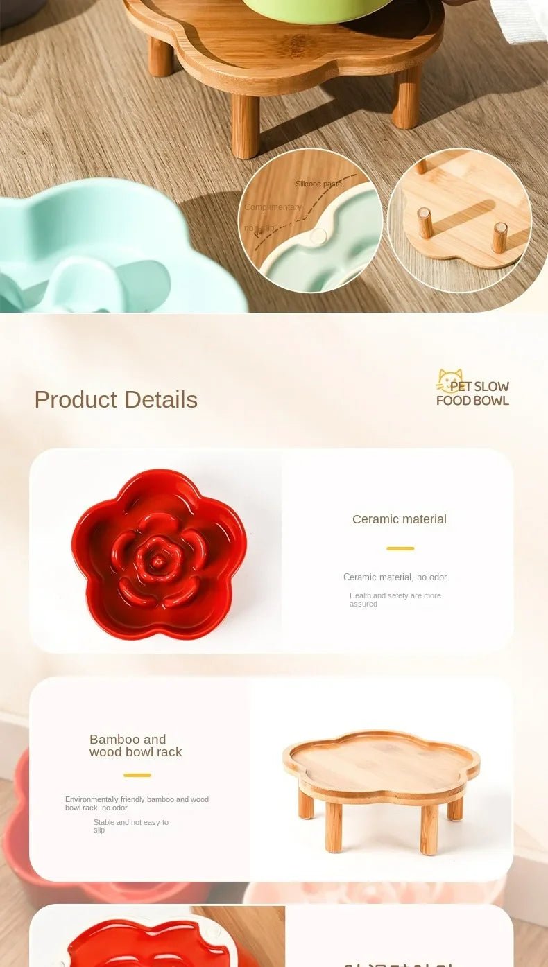 Colorful flower - shaped slow feeder bowls that turn every meal into a fun, healthy eating ritual for dogs and cats. - Luxempirez