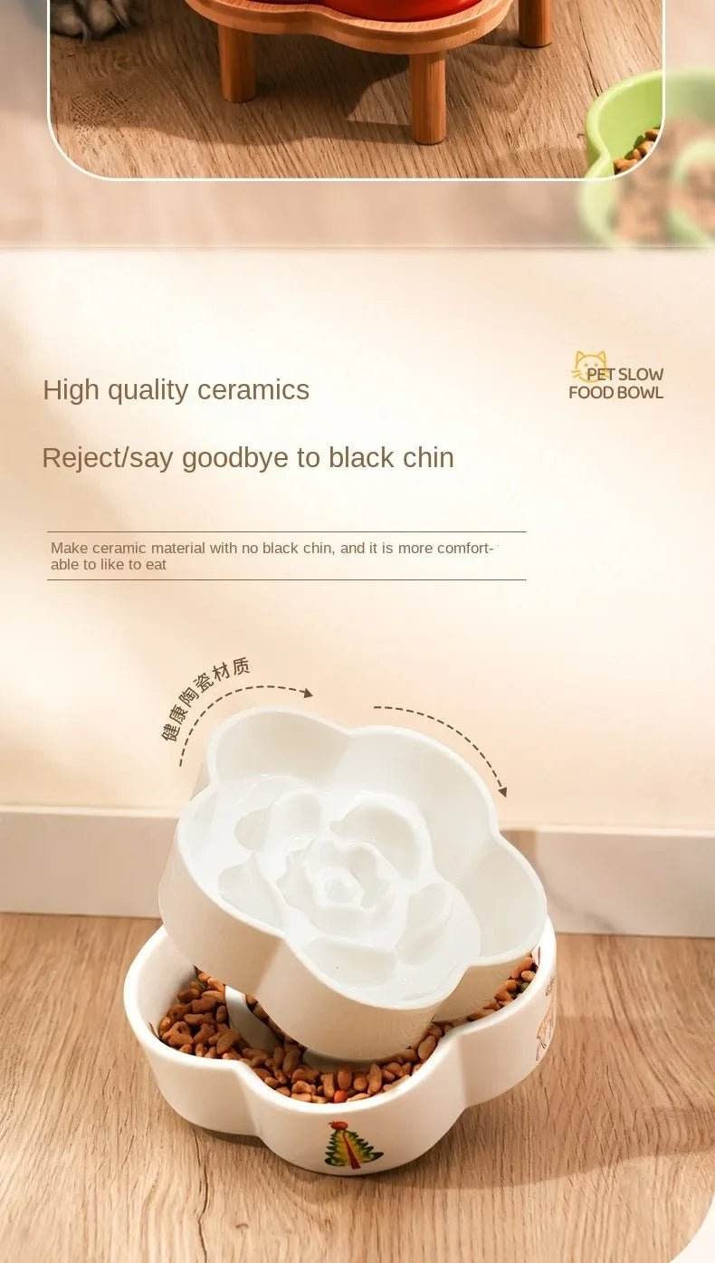 Colorful flower - shaped slow feeder bowls that turn every meal into a fun, healthy eating ritual for dogs and cats. - Luxempirez