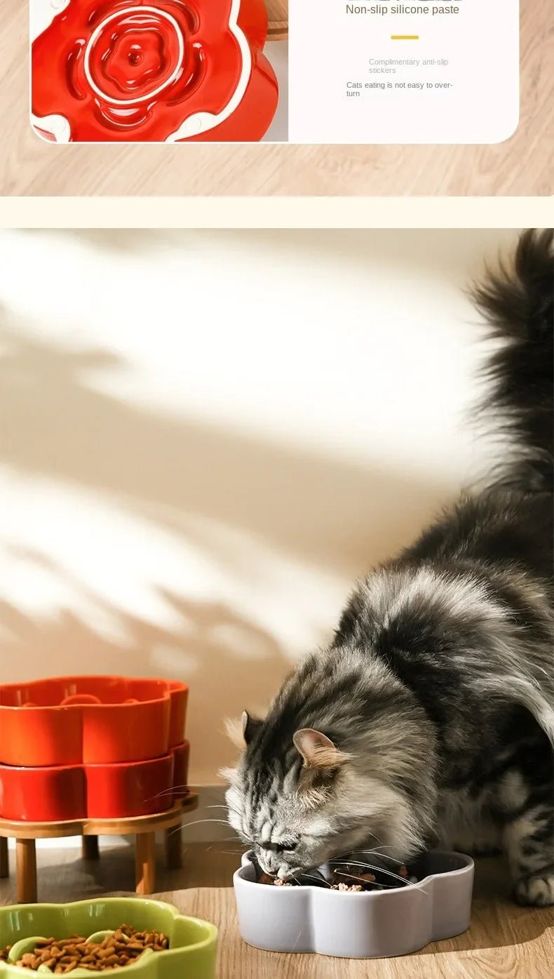 Colorful flower - shaped slow feeder bowls that turn every meal into a fun, healthy eating ritual for dogs and cats. - Luxempirez