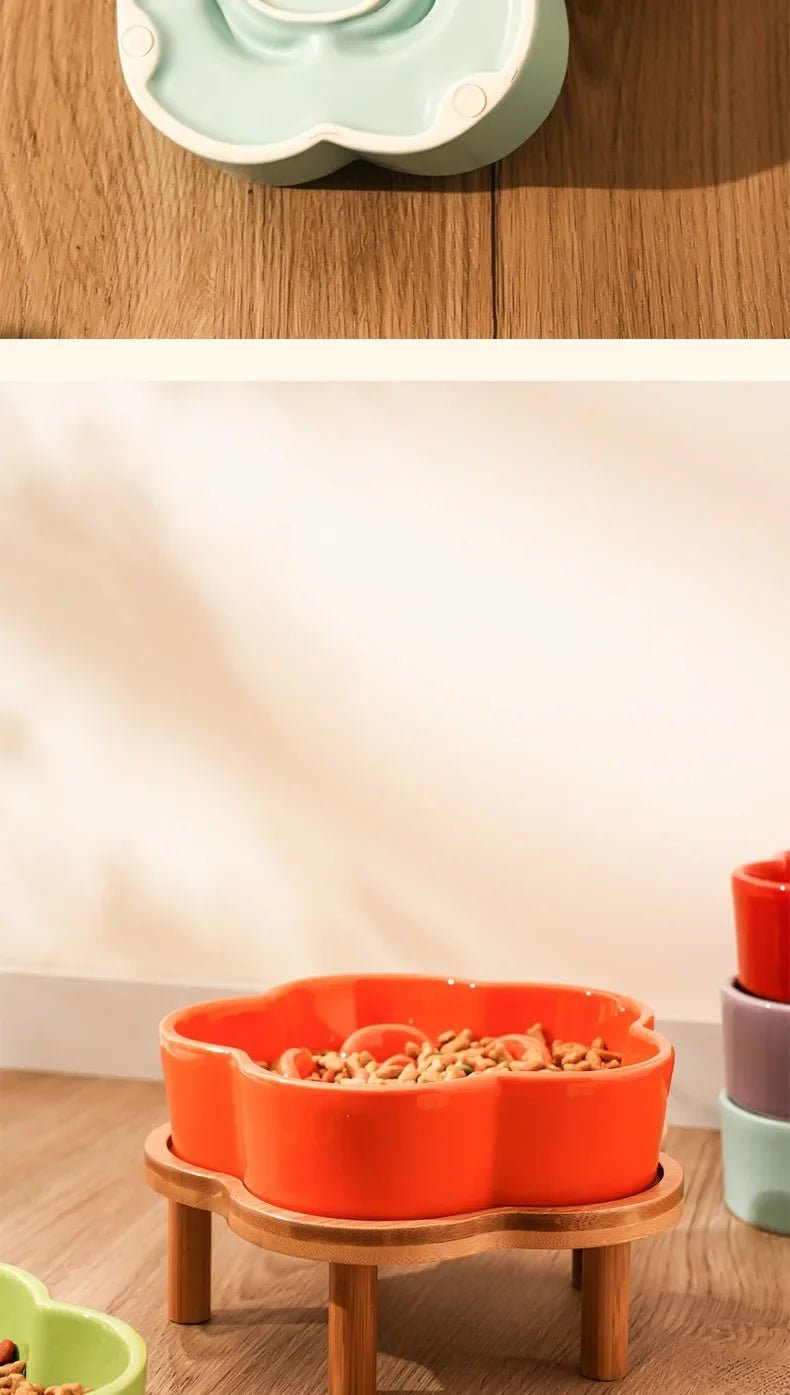 Colorful flower - shaped slow feeder bowls that turn every meal into a fun, healthy eating ritual for dogs and cats. - Luxempirez