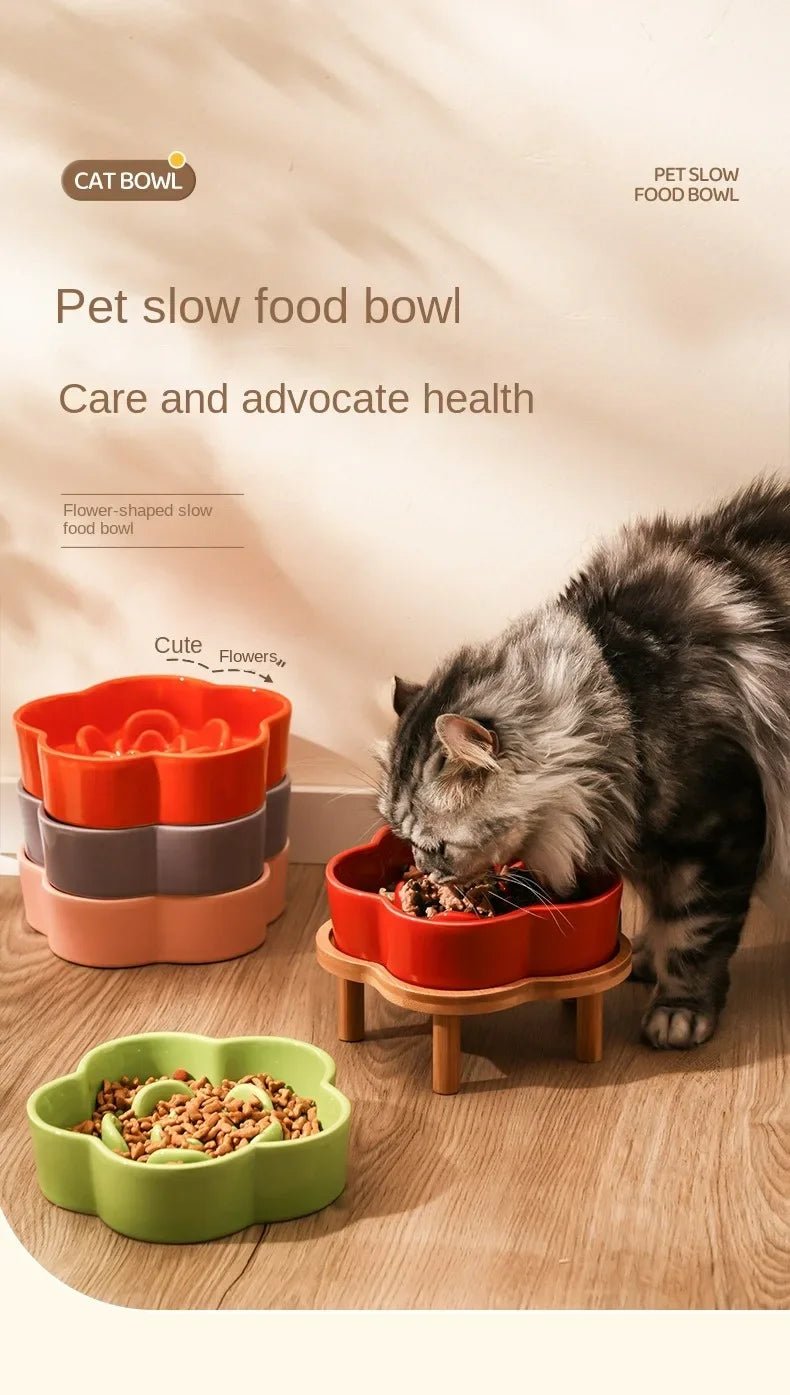 Colorful flower - shaped slow feeder bowls that turn every meal into a fun, healthy eating ritual for dogs and cats. - Luxempirez