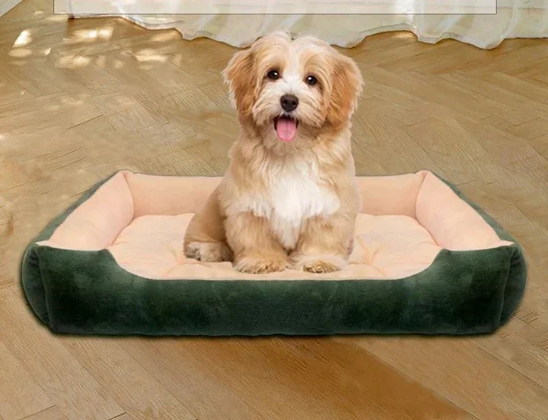 Cozy, colorful and ultra - soft, this plush pet bed is designed to give your dog or cat a warm, secure place to curl up and sleep deeply. - Luxempirez