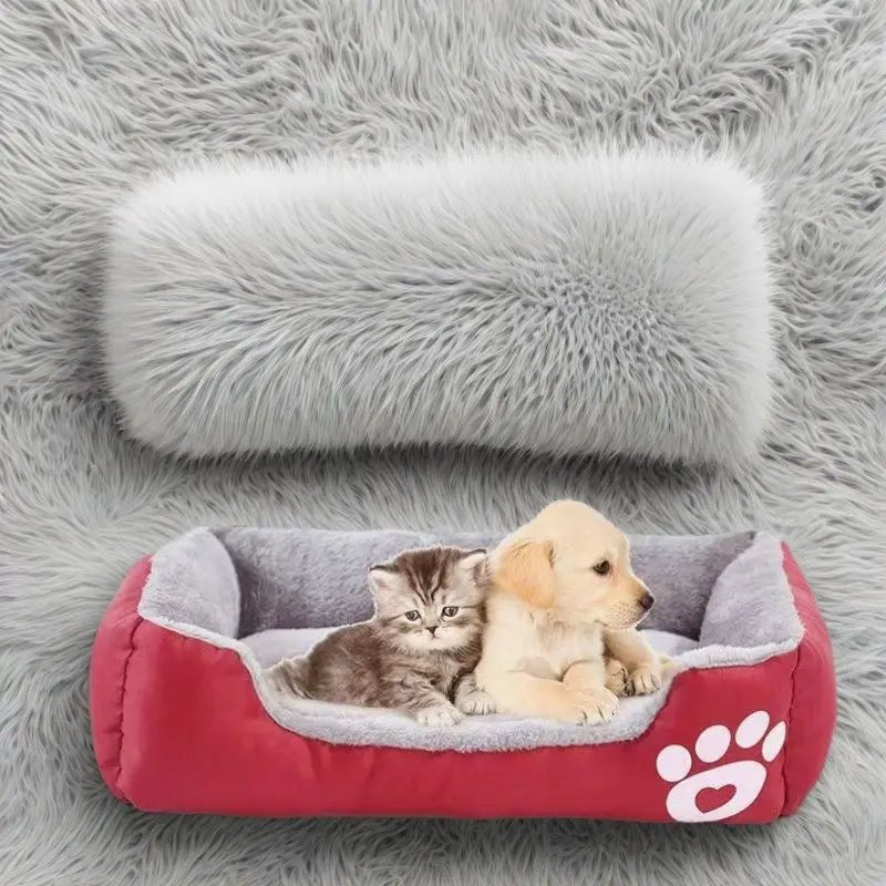 Cozy, colorful and ultra - soft, this plush pet bed is designed to give your dog or cat a warm, secure place to curl up and sleep deeply. - Luxempirez