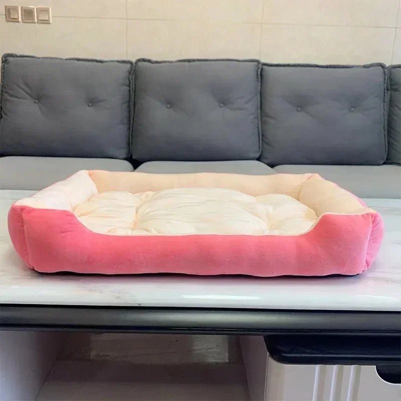 Cozy, colorful and ultra - soft, this plush pet bed is designed to give your dog or cat a warm, secure place to curl up and sleep deeply. - Luxempirez