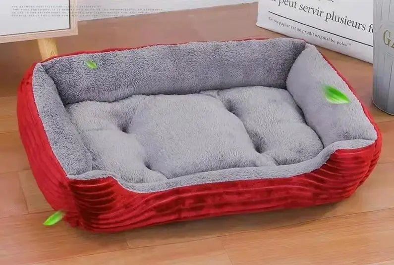 Cozy, colorful and ultra - soft, this plush pet bed is designed to give your dog or cat a warm, secure place to curl up and sleep deeply. - Luxempirez