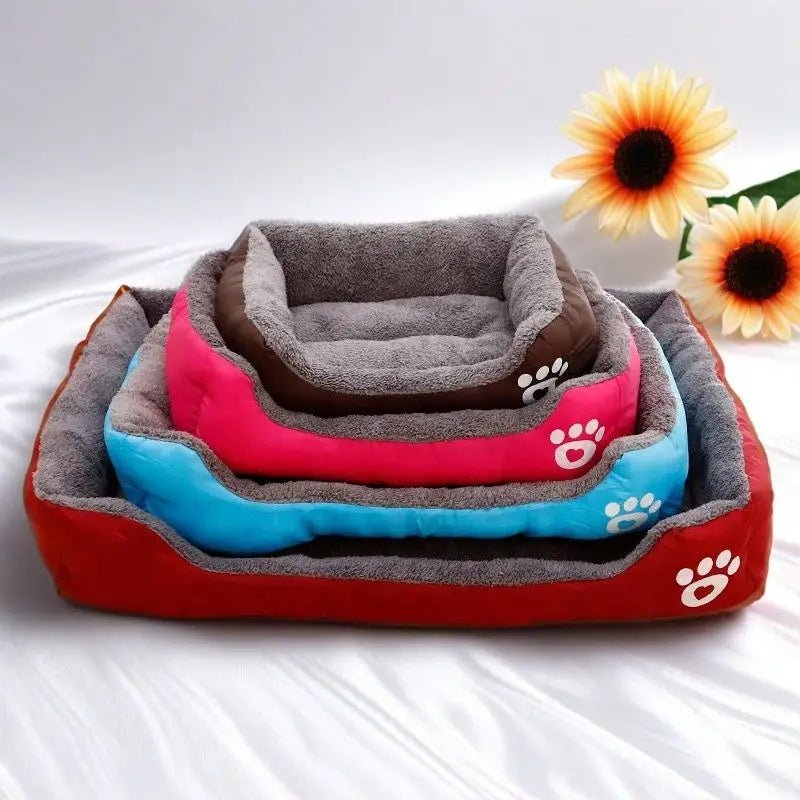 Cozy, colorful and ultra - soft, this plush pet bed is designed to give your dog or cat a warm, secure place to curl up and sleep deeply. - Luxempirez