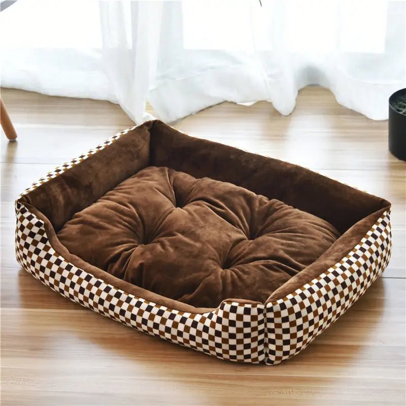 Cozy, colorful and ultra - soft, this plush pet bed is designed to give your dog or cat a warm, secure place to curl up and sleep deeply. - Luxempirez