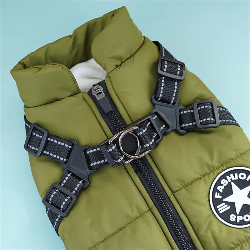 Cozy winter cotton vests keep your dog or cat warm, comfortable, and protected during cold - weather walks and outdoor play.These thick padded coats are designed to insulate the chest and back, helping small and medium pets maintain body heat. - Luxempirez