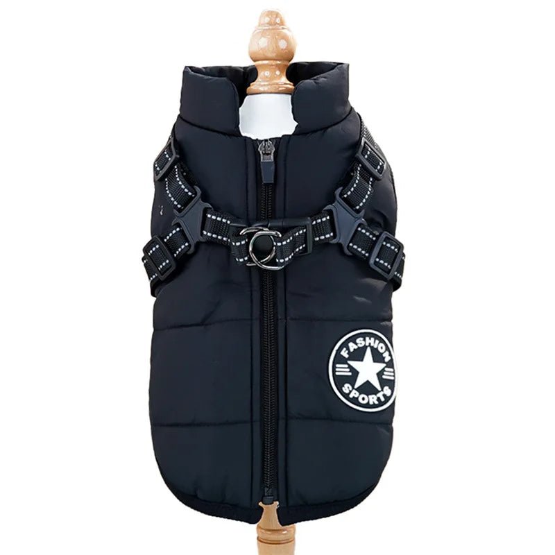 Cozy winter cotton vests keep your dog or cat warm, comfortable, and protected during cold - weather walks and outdoor play.These thick padded coats are designed to insulate the chest and back, helping small and medium pets maintain body heat. - Luxempirez