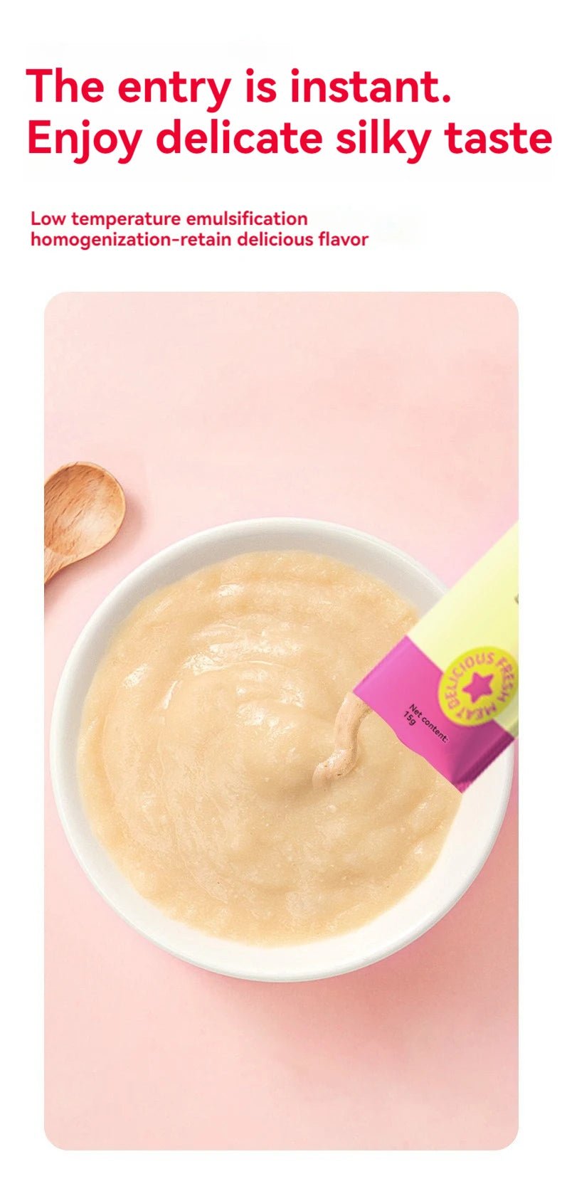 Creamy liquid cat snack sticks made with real tuna, chicken and cod for irresistible taste. Soft, lickable texture is perfect for picky eaters and cats with sensitive teeth.Ideal as a daily treat, food topper or reward to strengthen the bond with your cat - Luxempirez