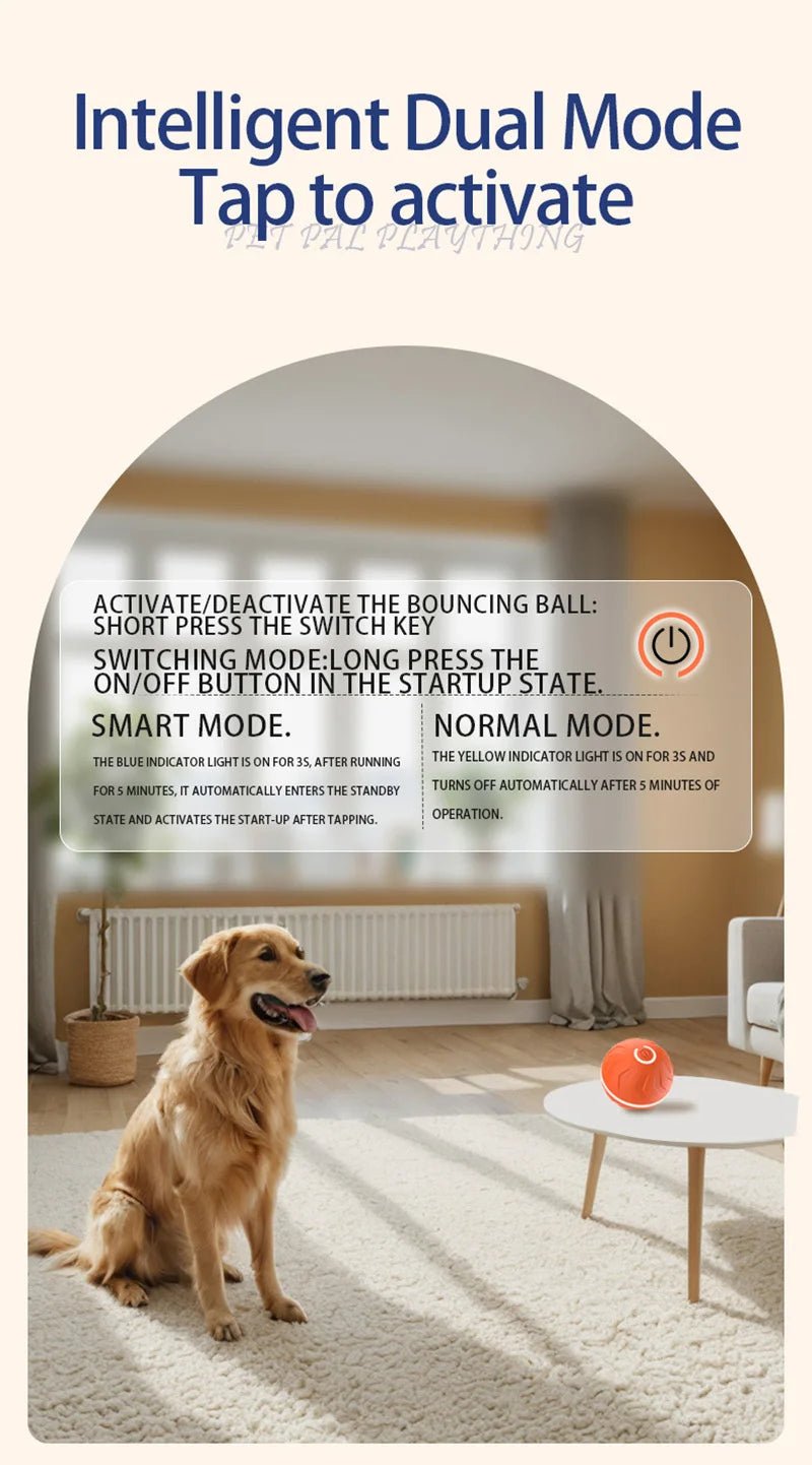 Discover the ultimate in interactive luxury with the Xiaomi Smart Gravity Pet Toy Ball. Featuring intelligent motion technology and vibrant LED accents, this elegant gadget provides your pet with endless entertainment for up to four continuous hours. - Luxempirez