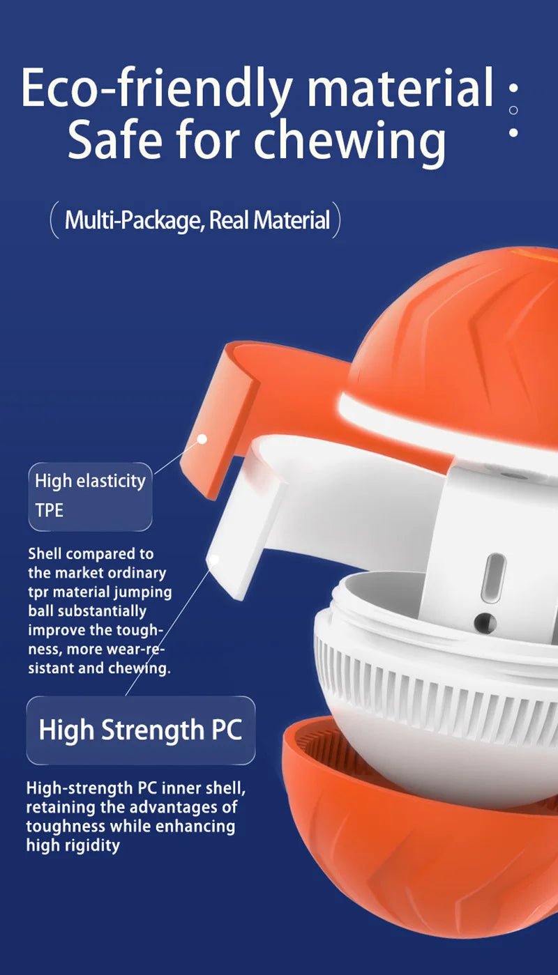 Discover the ultimate in interactive luxury with the Xiaomi Smart Gravity Pet Toy Ball. Featuring intelligent motion technology and vibrant LED accents, this elegant gadget provides your pet with endless entertainment for up to four continuous hours. - Luxempirez