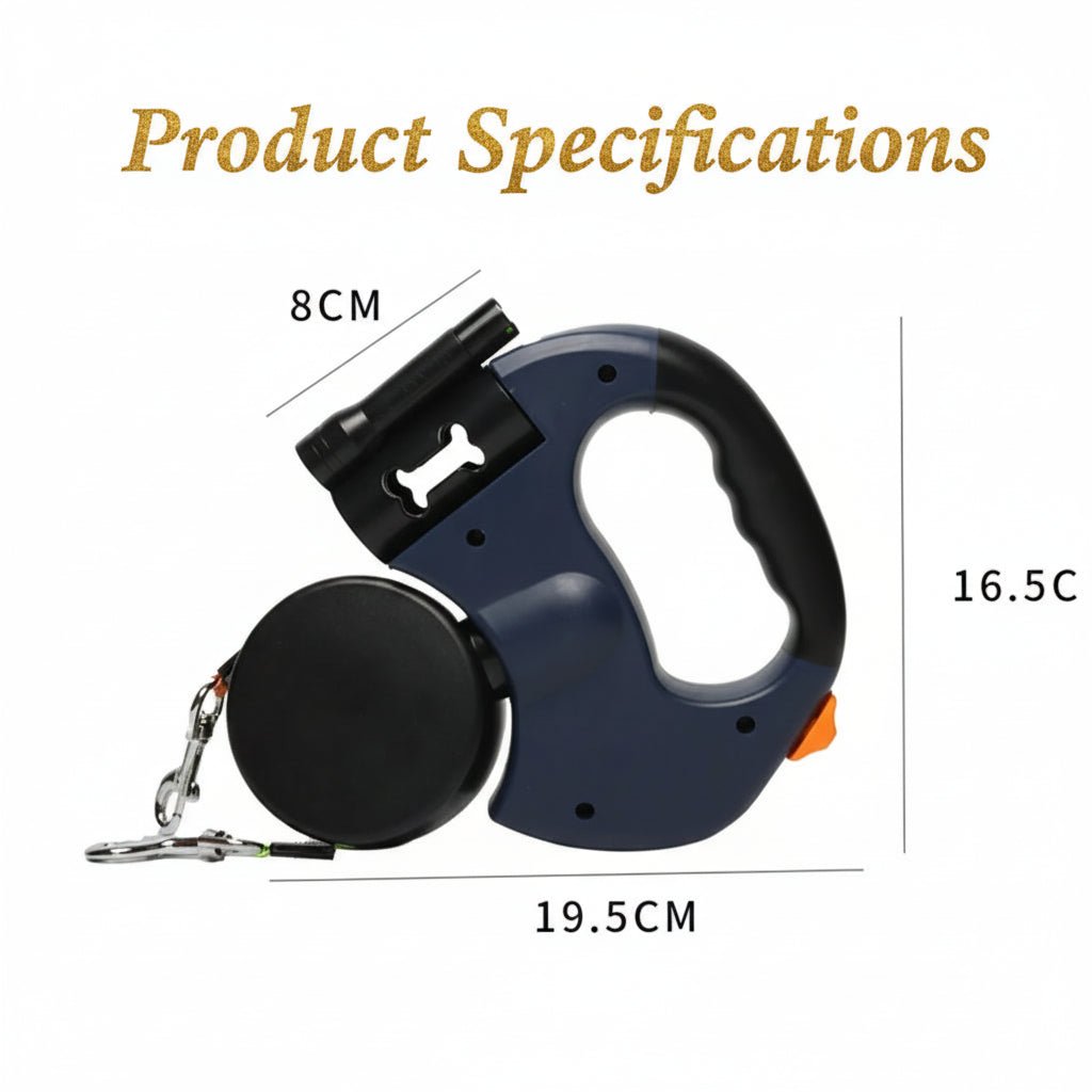 Discover the ultimate luxury experience for your daily dog walks with our premium multifunctional retractable leash where sophistication meets innovative design, exclusively at Luxempirez - Luxempirez