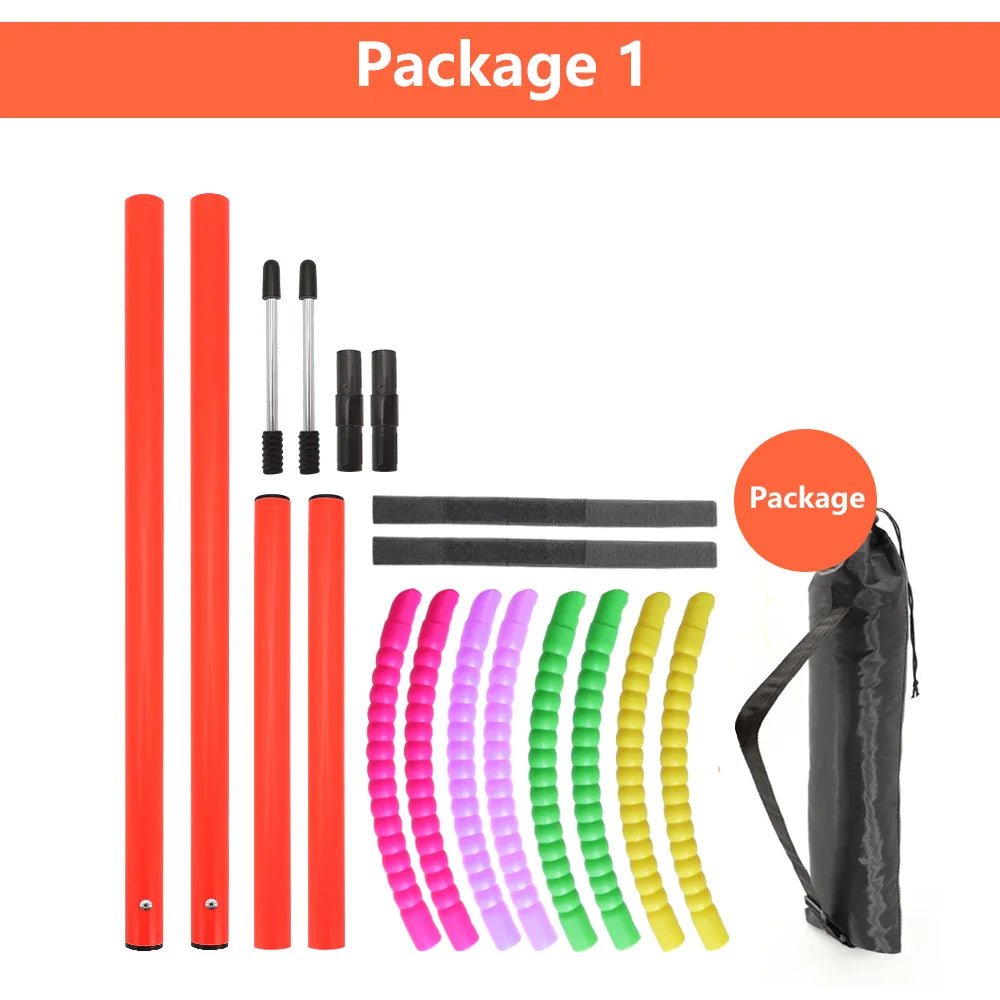 Ensemble d'entraînement d'agilité pour chien parfait pour des exercices amusants dans le jardin et un entraînement d'obéissance sérieux avec votre chien. Ce kit portable est facile à installer, à régler et à ranger après chaque séance. - Luxempirez