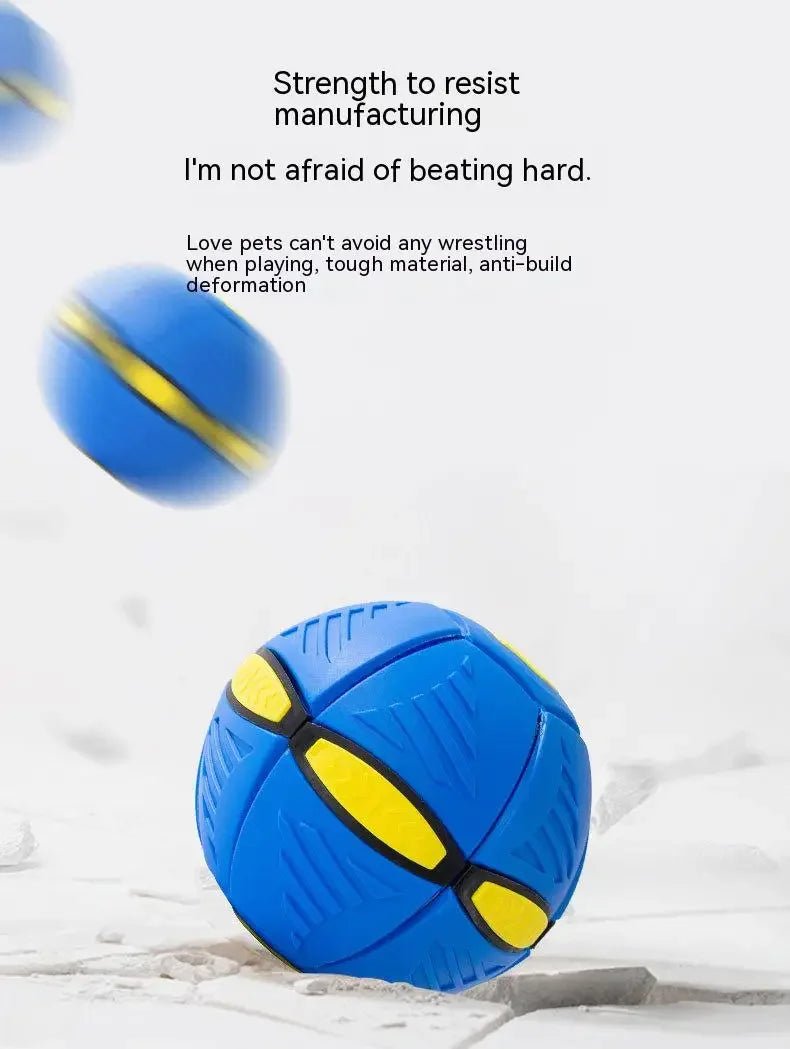 Dog Toys Bouncing Ball Throw Disc Ball with LED Light – the fun 2‑in‑1 toy that pops from a flat disc into a bouncing ball in seconds. - Luxempirez