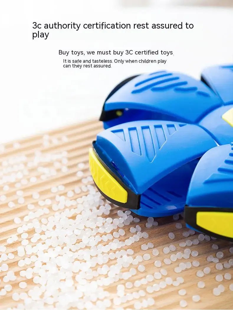 Dog Toys Bouncing Ball Throw Disc Ball with LED Light – the fun 2‑in‑1 toy that pops from a flat disc into a bouncing ball in seconds. - Luxempirez