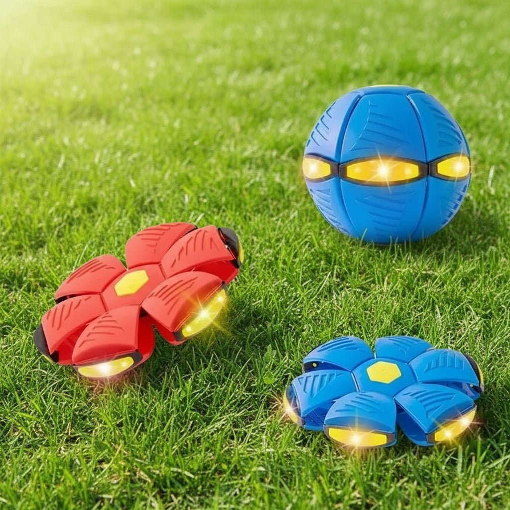 Dog Toys Bouncing Ball Throw Disc Ball with LED Light – the fun 2‑in‑1 toy that pops from a flat disc into a bouncing ball in seconds. - Luxempirez