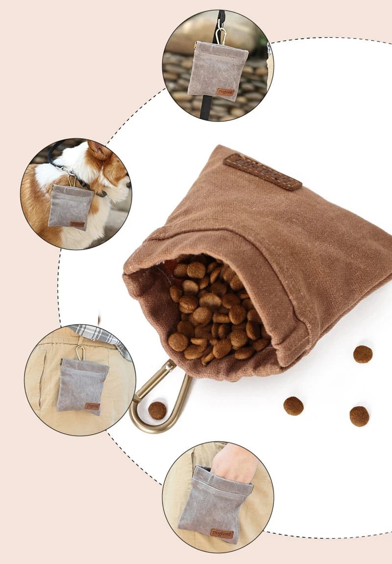 Sac à collations pour dressage de chien – Pochette à friandises de voyage en plein air, résistante à l'huile et portable - Luxempirez