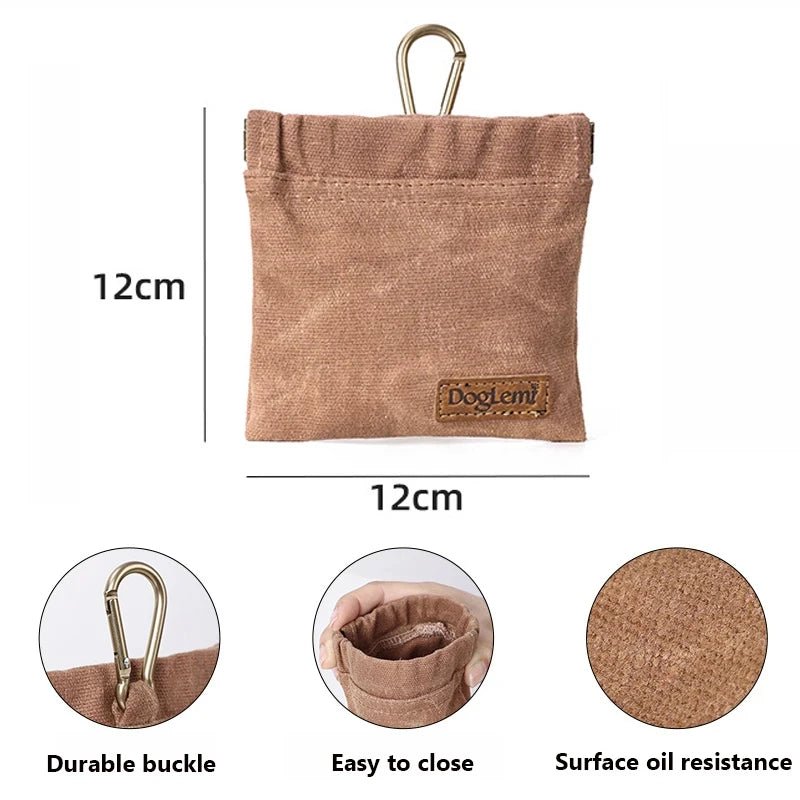 Sac à collations pour dressage de chien – Pochette à friandises de voyage en plein air, résistante à l'huile et portable - Luxempirez