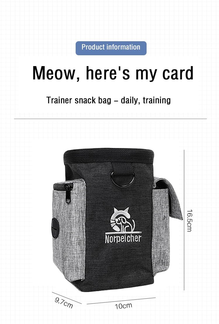 Pochette à friandises/sac banane pour dressage de chiens, idéale pour les propriétaires de chiens et les dresseurs professionnels qui souhaitent un accès rapide et mains libres aux récompenses lors de promenades, de séances de sport ou d'obéissance. - Luxempirez