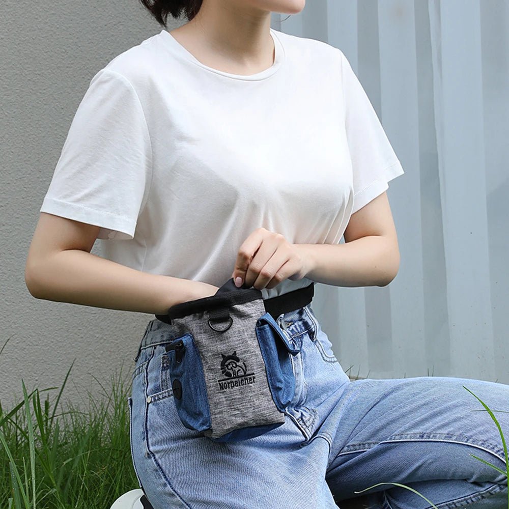 Pochette à friandises/sac banane pour dressage de chiens, idéale pour les propriétaires de chiens et les dresseurs professionnels qui souhaitent un accès rapide et mains libres aux récompenses lors de promenades, de séances de sport ou d'obéissance. - Luxempirez