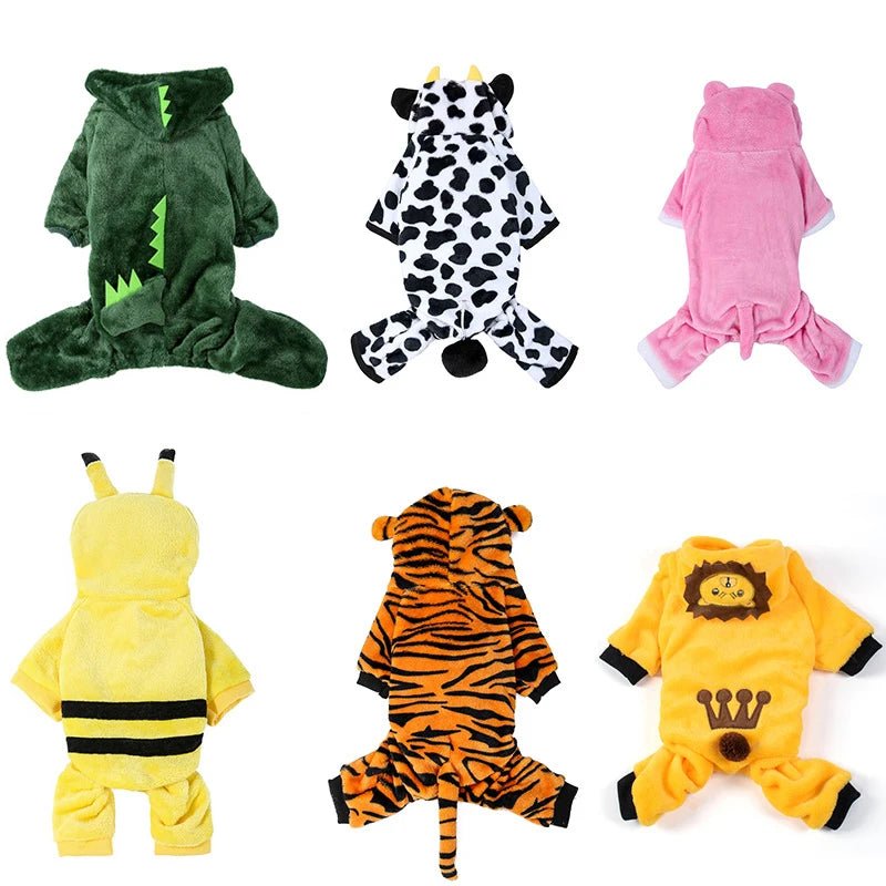 Dress your dog in style with our adorable animal onesies! Soft, comfy, and easy to wear perfect for photos or cozy days at home. Choose your favorite look and make your pet stand out! - Luxempirez