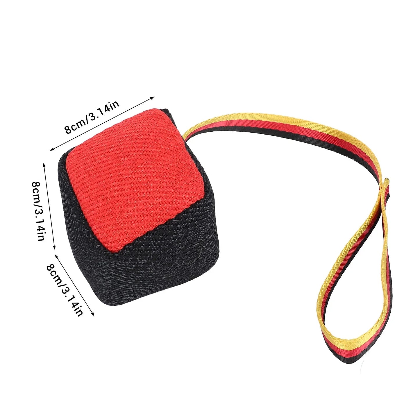 Cube jouet à mordre durable avec corde conçu pour mâcher, tirer et faire de l'exercice quotidien, idéal pour les chiens qui aiment tirer, poursuivre et ronger. - Luxempirez