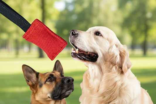 Durable dog tug toy in tear‑resistant linen, perfect for interactive games, chewing and training sessions with energetic pups of all sizes - Luxempirez