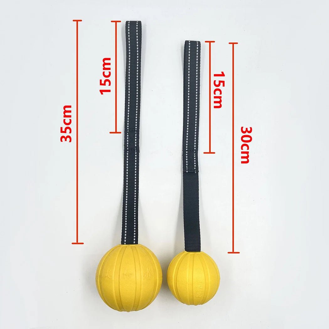 Balle en mousse EVA durable sur corde conçue pour les jeux interactifs de traction et de récupération, idéale pour entraîner et exercer les chiens de petite, moyenne et grande taille. - Luxempirez
