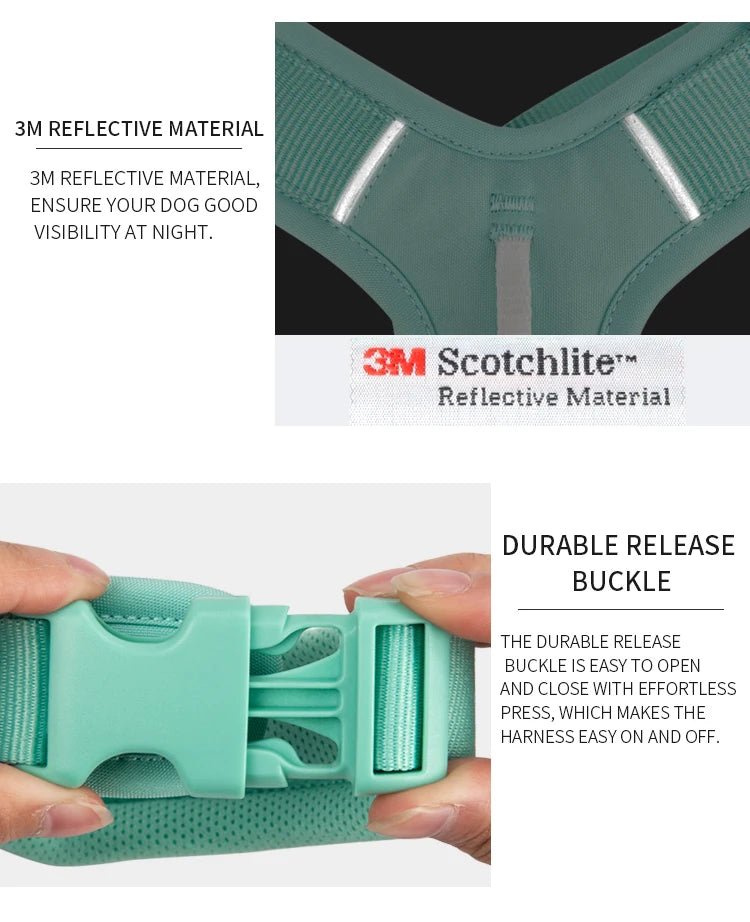 Effortlessly chic and feather - light, this harness brings everyday luxury to active dogs who need both style and control. - Luxempirez