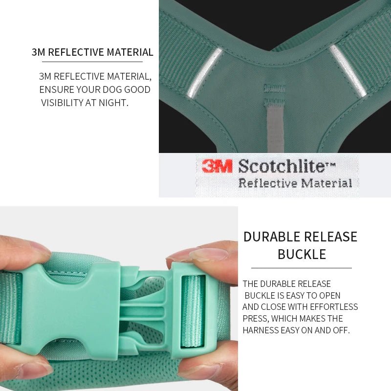 Effortlessly chic and feather - light, this harness brings everyday luxury to active dogs who need both style and control. - Luxempirez