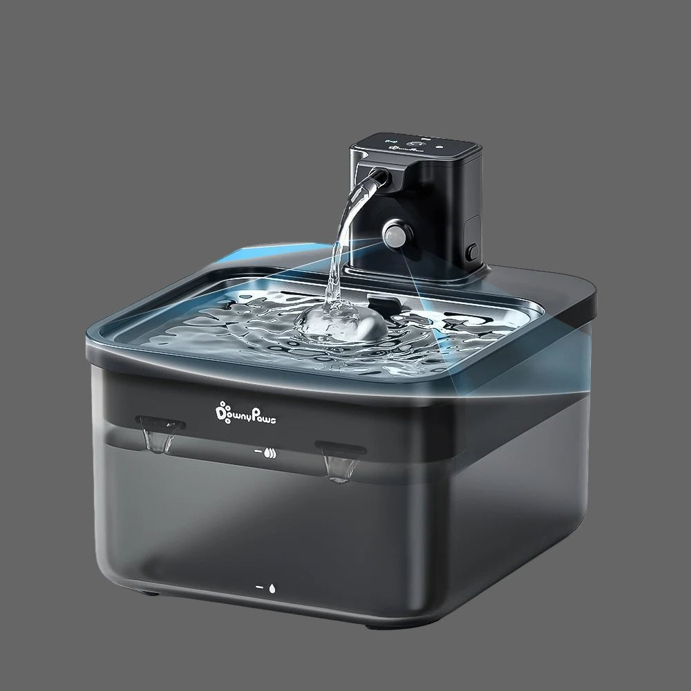 Améliorez l'hydratation de votre animal avec notre fontaine à eau de luxe dotée d'une batterie rechargeable amovible pour un chargement sans effort, d'un réservoir spacieux de 1 300 ml et d'une charge rapide de 4,5 heures. Fraîcheur ininterrompue et élégance moderne pour votre maison. - Luxempirez