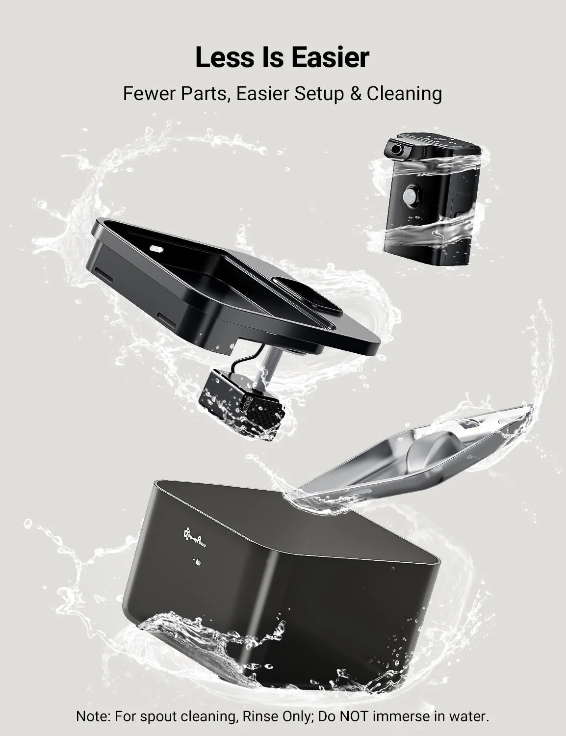 Améliorez l'hydratation de votre animal avec notre fontaine à eau de luxe dotée d'une batterie rechargeable amovible pour un chargement sans effort, d'un réservoir spacieux de 1 300 ml et d'une charge rapide de 4,5 heures. Fraîcheur ininterrompue et élégance moderne pour votre maison. - Luxempirez