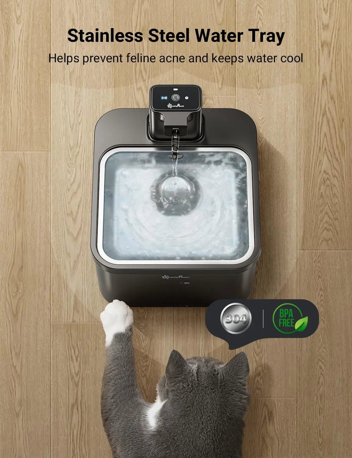 Améliorez l'hydratation de votre animal avec notre fontaine à eau de luxe dotée d'une batterie rechargeable amovible pour un chargement sans effort, d'un réservoir spacieux de 1 300 ml et d'une charge rapide de 4,5 heures. Fraîcheur ininterrompue et élégance moderne pour votre maison. - Luxempirez