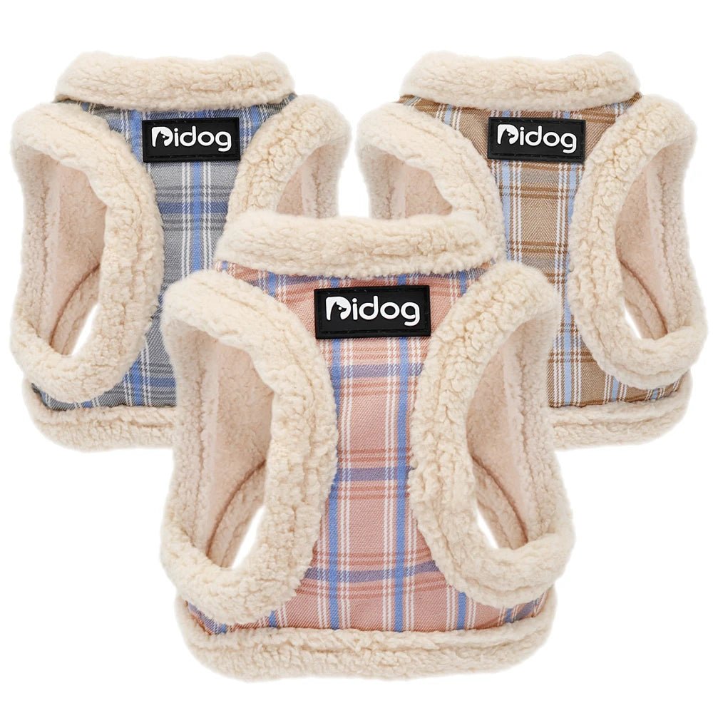 Elevate your pet’s style and comfort with this exclusive luxury harness set. Handcrafted with premium plush faux fur and elegant plaid detailing, this harness delivers exceptional warmth, softness, and durability for the most discerning pets - Luxempirez