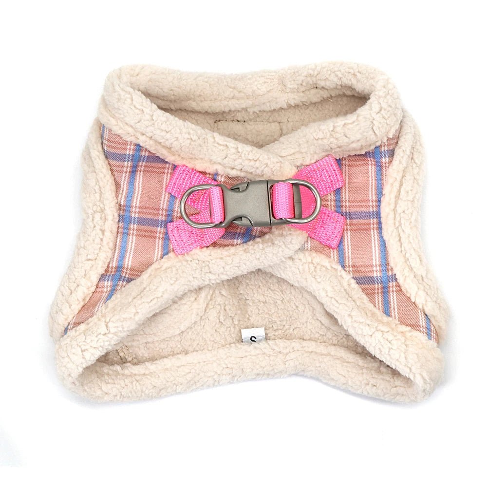 Elevate your pet’s style and comfort with this exclusive luxury harness set. Handcrafted with premium plush faux fur and elegant plaid detailing, this harness delivers exceptional warmth, softness, and durability for the most discerning pets - Luxempirez